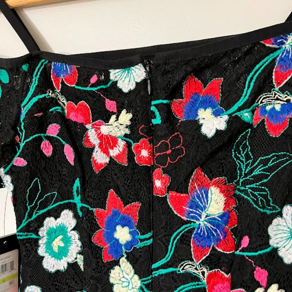 Embroidered Lace Cold-Shoulder Dress #18 - Picture 8 of 10